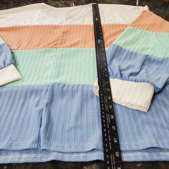 Haptics by Holly Harper Women's Colorblock Top 3X NWOT Lightweight‎ Long Sleeve - Picture 12 of 16